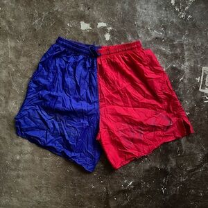 Umbro Athletic Shorts in Blue and Red